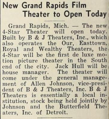 Four Star Theatre - 1938 Article From James (newer photo)